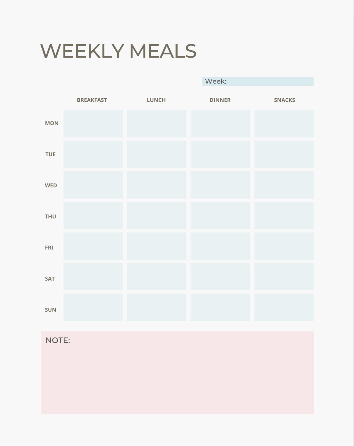 Undated Printable Planner – 18 Pages | Minimal Pastel Aesthetic | A4 + US Letter
