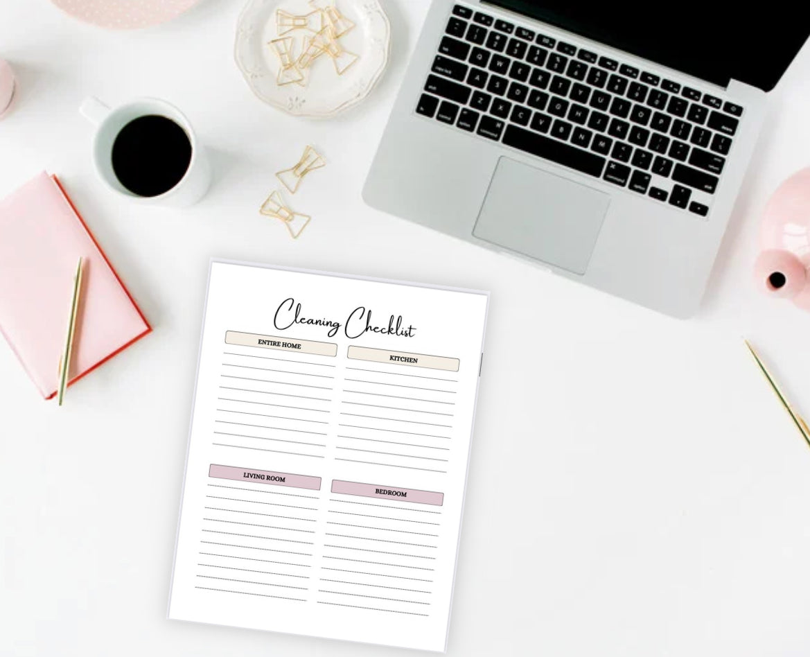 60-Page Printable Productivity Planner | Daily, Weekly & Monthly Goal Setting, Budgeting, Fitness & Self-Care | Digital Download
