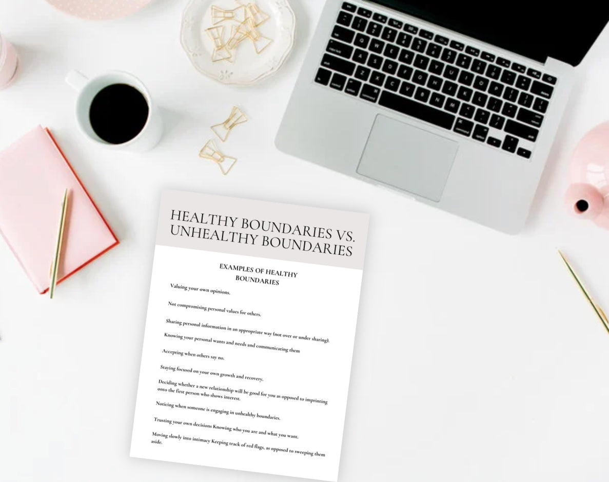 Boundaries Workbook (Printable PDF) – Set Healthy Boundaries, Heal People-Pleasing & Reclaim Emotional Safety