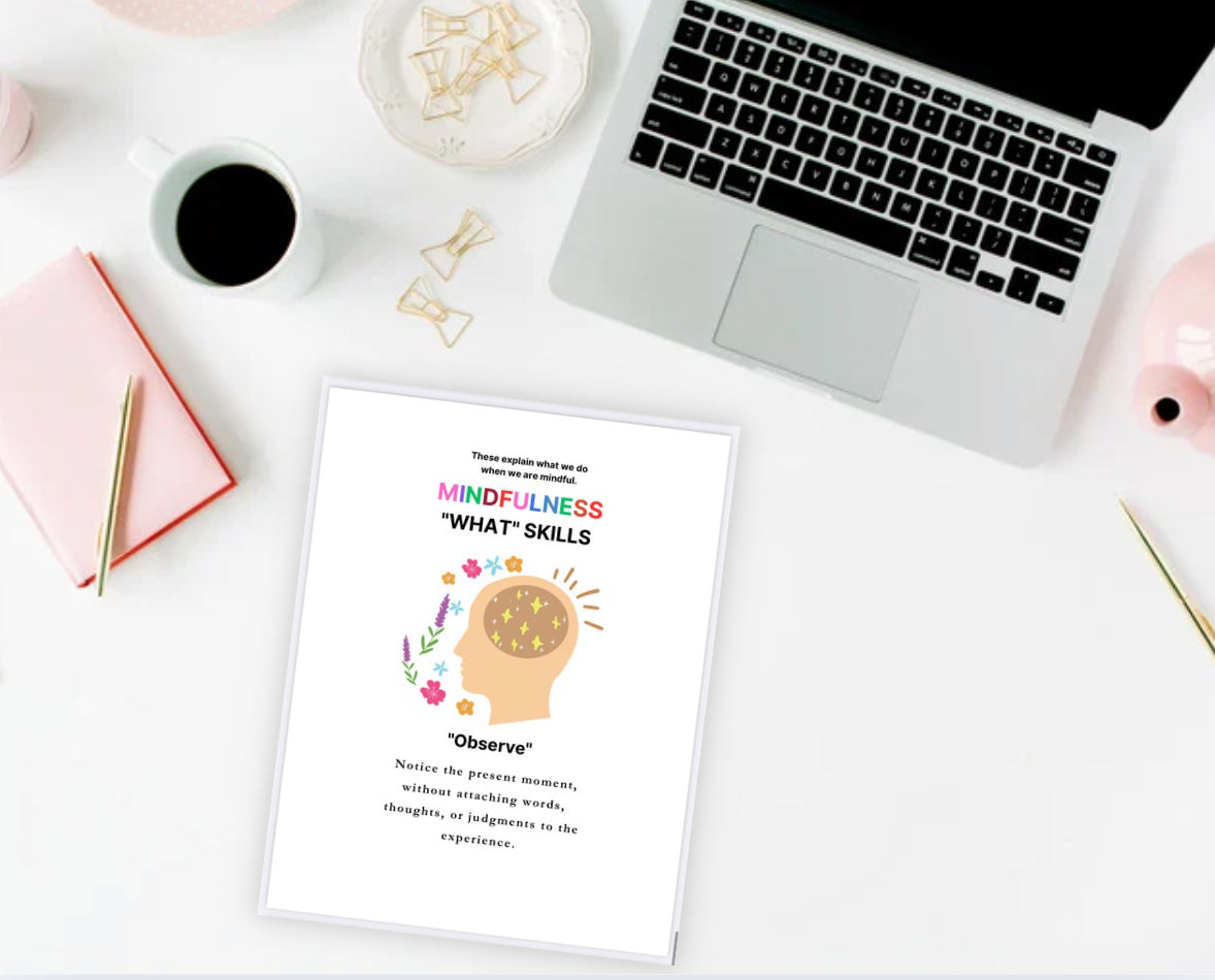 Kids & Teens DBT Bundle | 32-Page Printable Mental Health & Self-Care Workbook