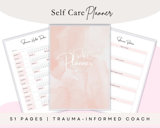 51-Page Self-Care & Lifestyle Planner | Beauty, Wellness & Mental Health Printable