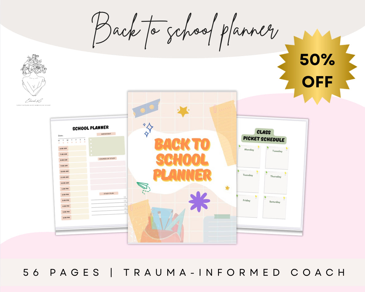 Back to School Planner – 56 Page Printable Student, Parent & Teacher Organization Kit