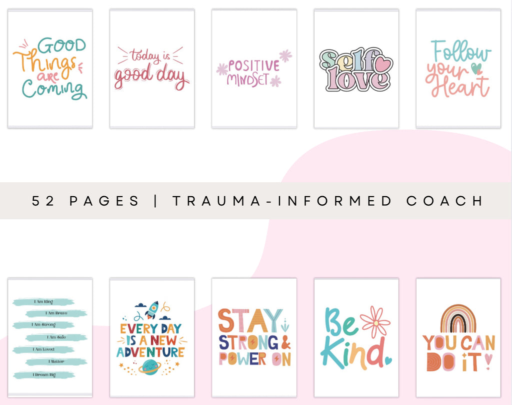 Kids Positive Affirmations Workbook (52 Pages)
