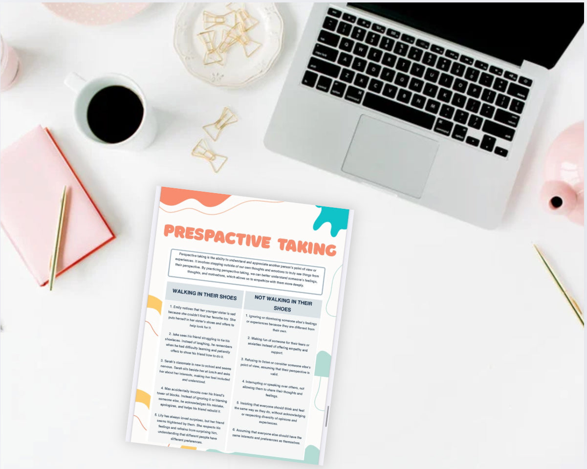 Walking in Their Shoes – Perspective-Taking & Empathy Workbook (25 Pages)