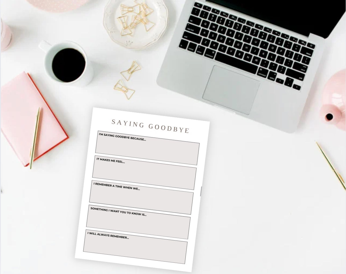 Grief & Loss Journal (40 Pages) – Printable Healing Workbook for Grief Recovery | Bereavement & Emotional Support PDF