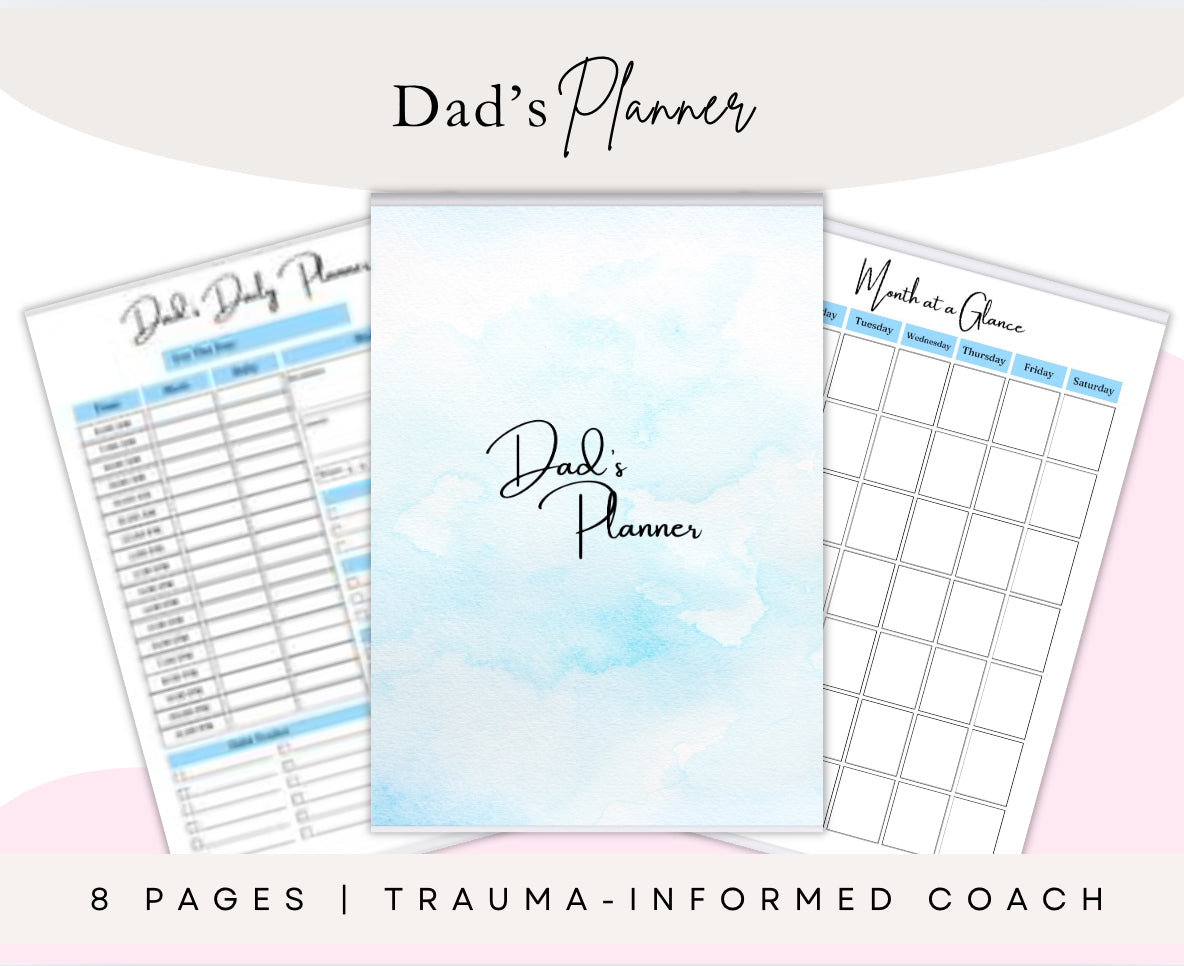 Dad’s Planner – Printable Daily, Weekly & Monthly Organizer (8 Pages)