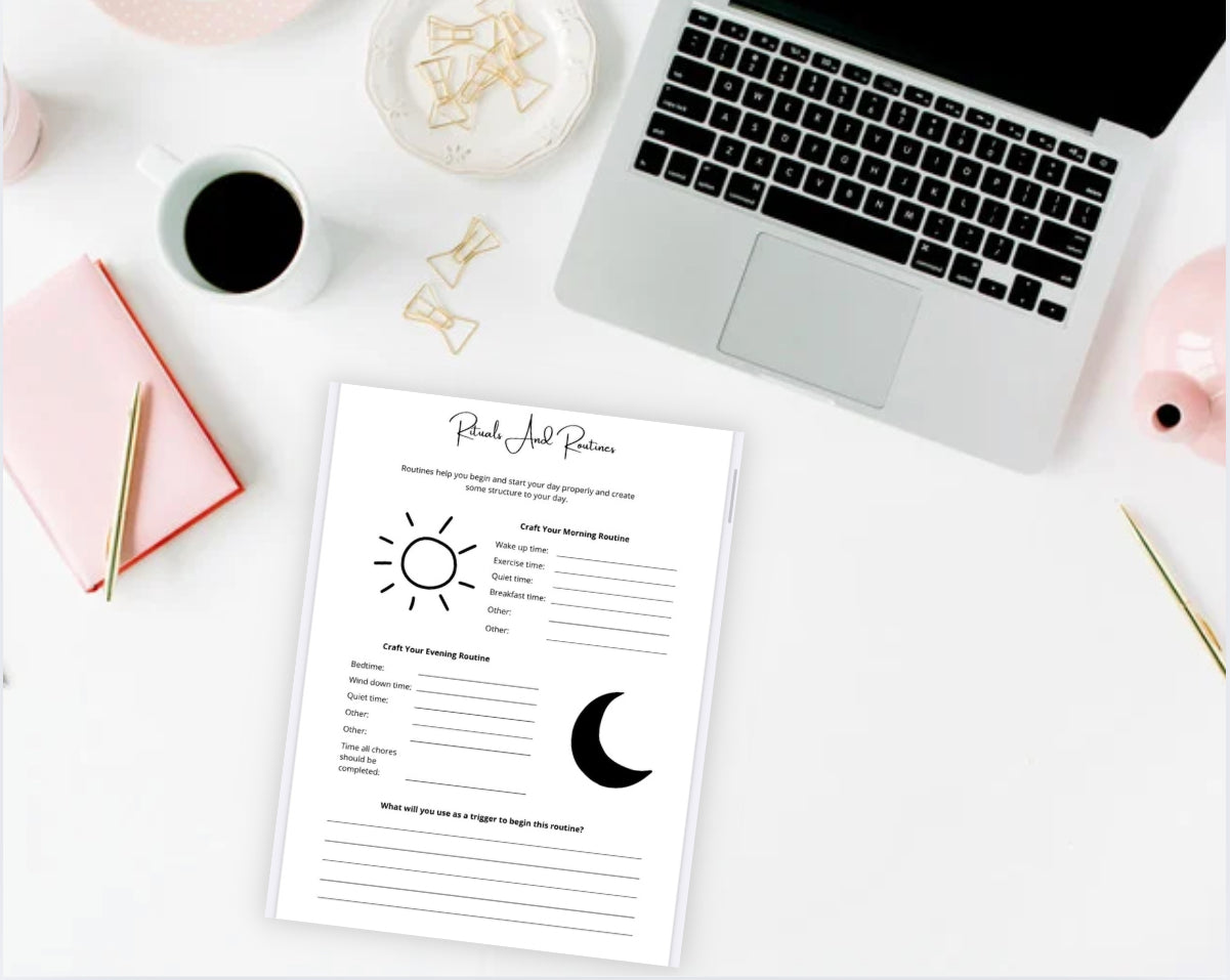 Calming Your Mind Journal – 20 Page Printable for Stress, Anxiety & Mental Wellness Journal