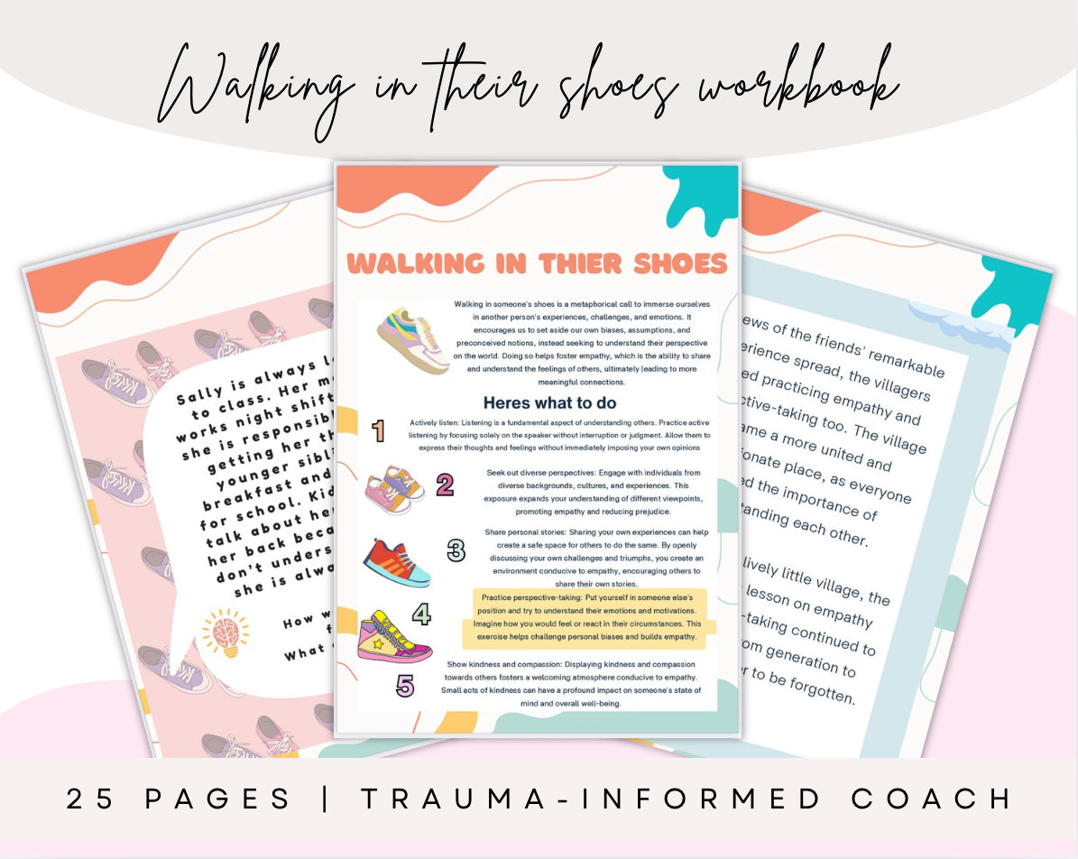 Walking in Their Shoes – Perspective-Taking & Empathy Workbook (25 Pages)