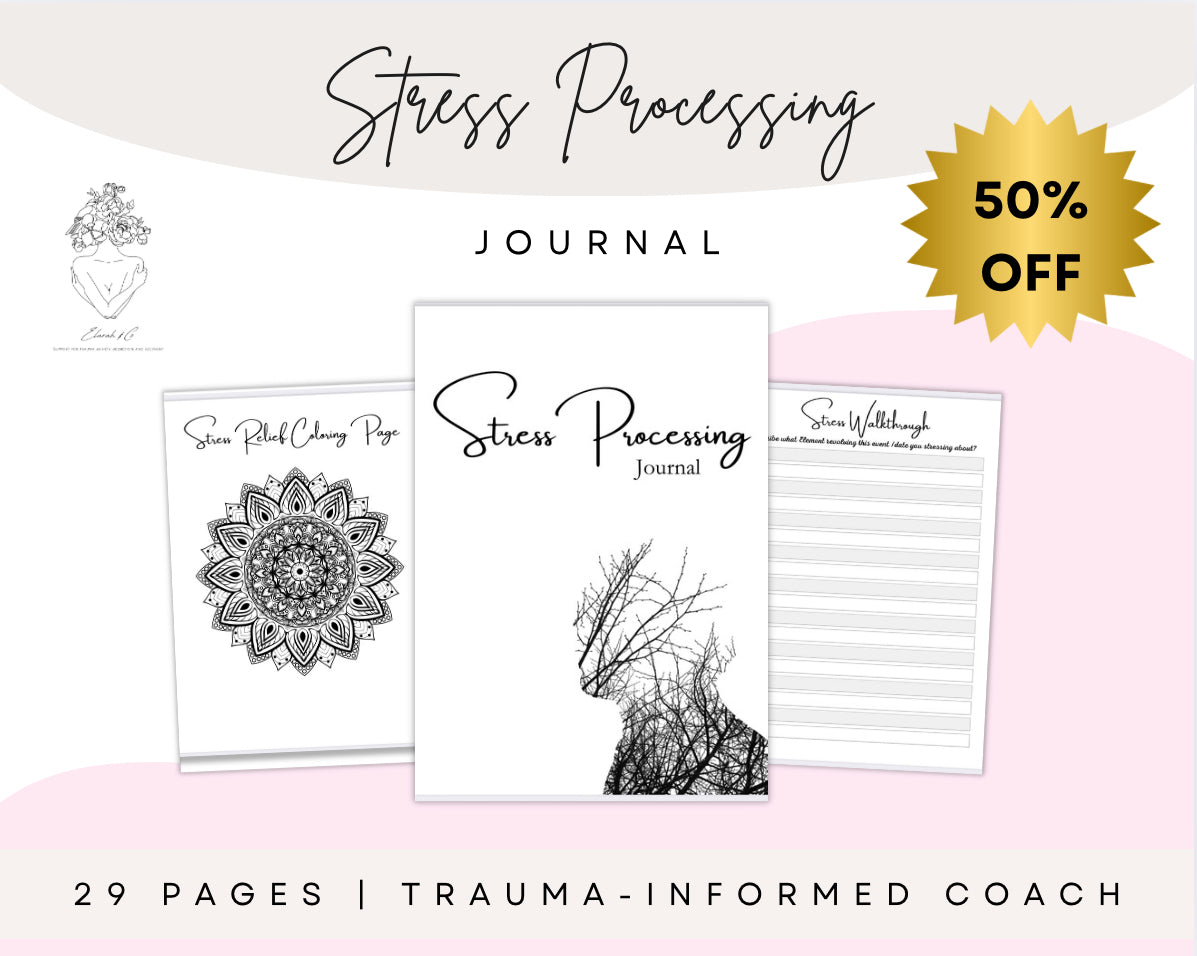 Stress Processing Journal – 29 Page Printable Stress Management Workbook