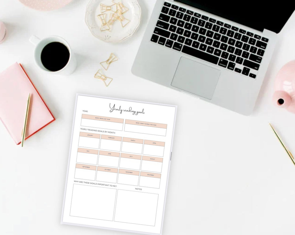 Digital Reading Journal – 40-Page Printable Book Tracker & Review Planner