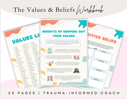 Values & Beliefs Workbook (20 Pages)
