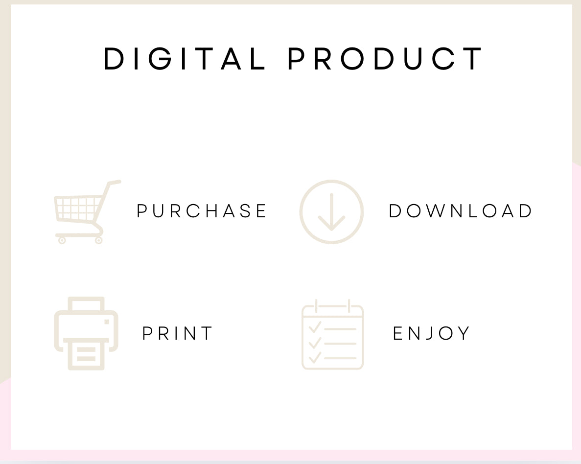 Vision Board Planner (10 Pages) | Printable PDF for Manifestation & Goal Setting