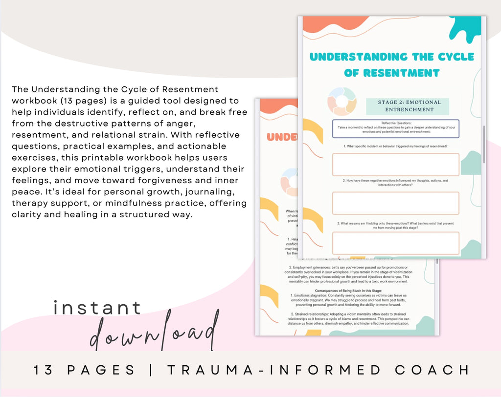 Understanding the Cycle of Resentment Workbook (Printable PDF)