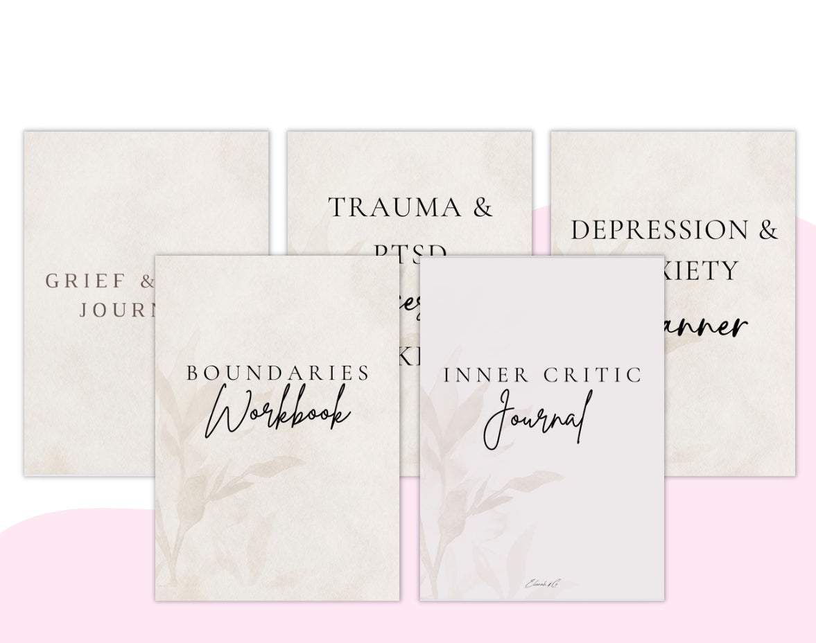 Emotional Healing Bundle – Printable Journals for Trauma, Grief, Anxiety & Recovery