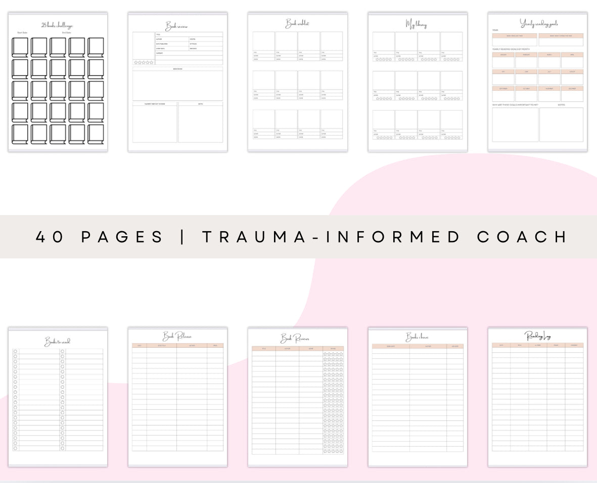 Digital Reading Journal – 40-Page Printable Book Tracker & Review Planner