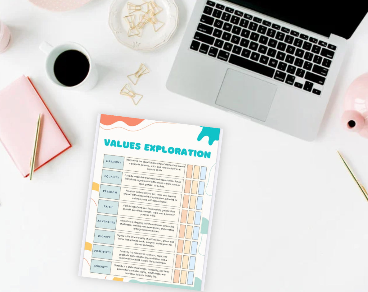 Values & Beliefs Workbook (20 Pages)