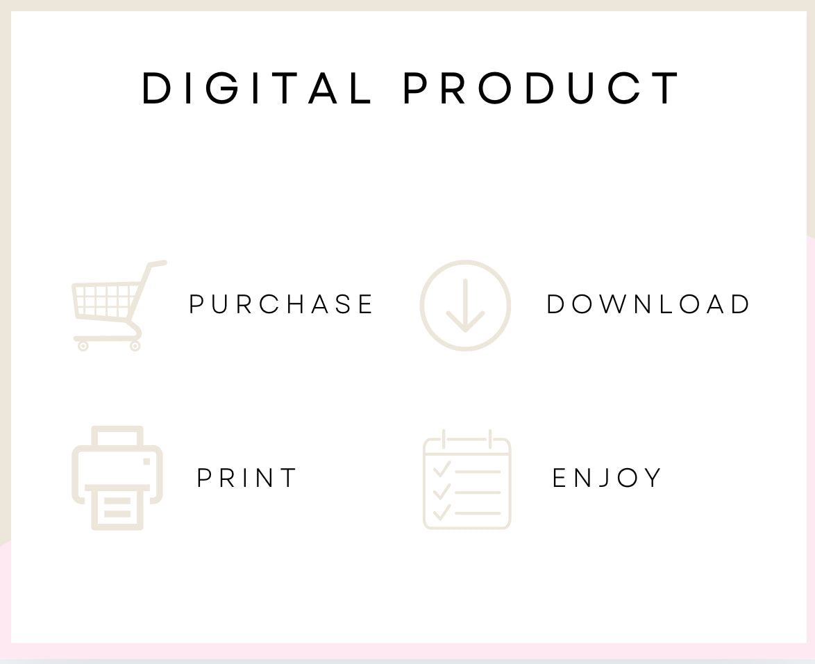 Mom’s Planner – Printable Daily, Weekly & Monthly Organizer (8 Pages)