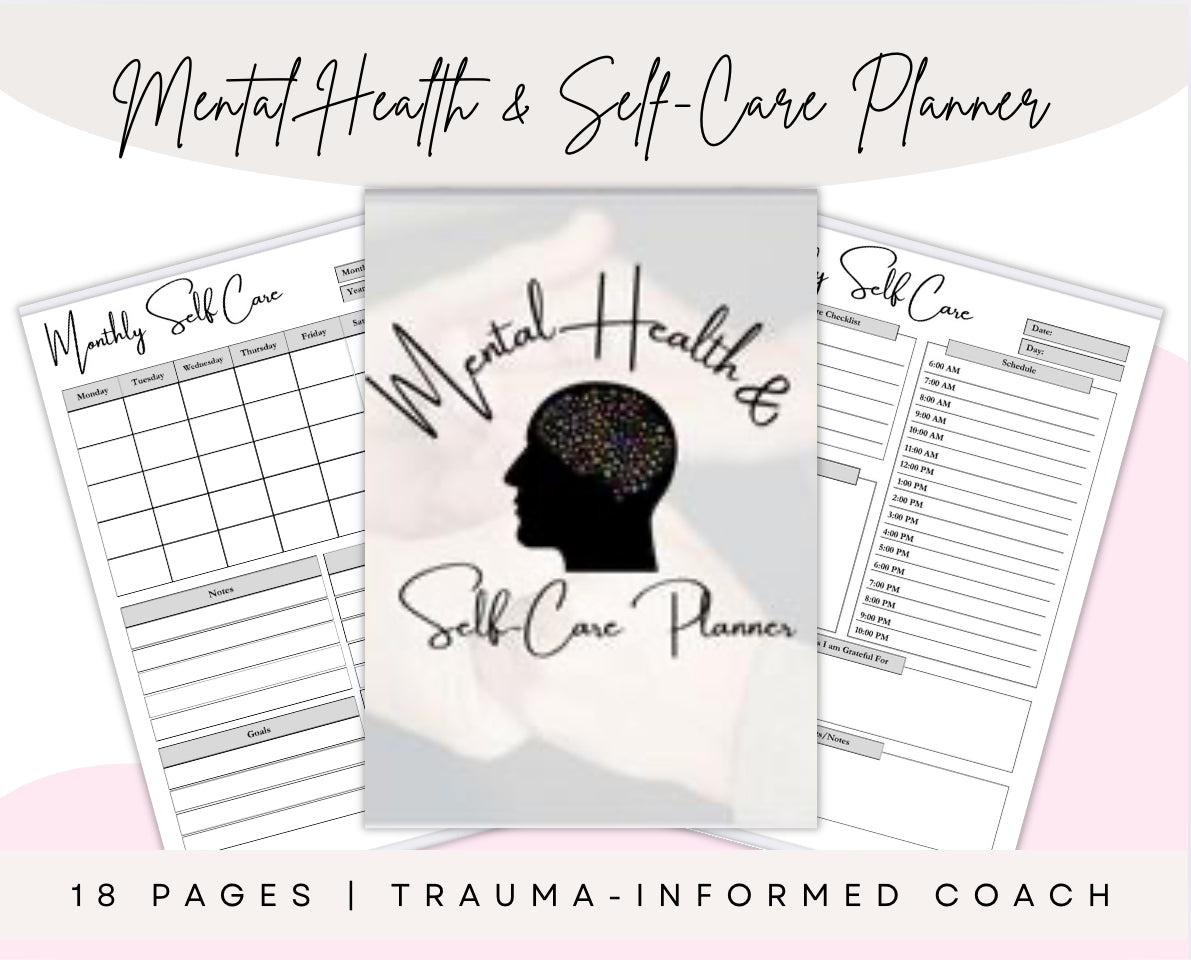 Mental Health & Self-Care Planner (18 Pages, Digital Download)