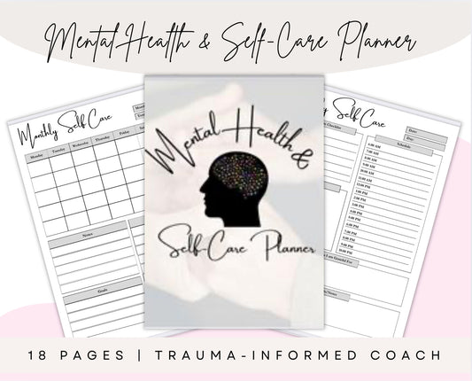 Mental Health & Self-Care Planner (18 Pages, Digital Download)