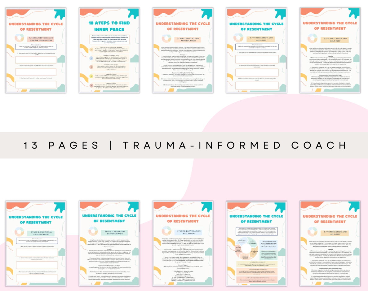 Understanding the Cycle of Resentment Workbook (Printable PDF)