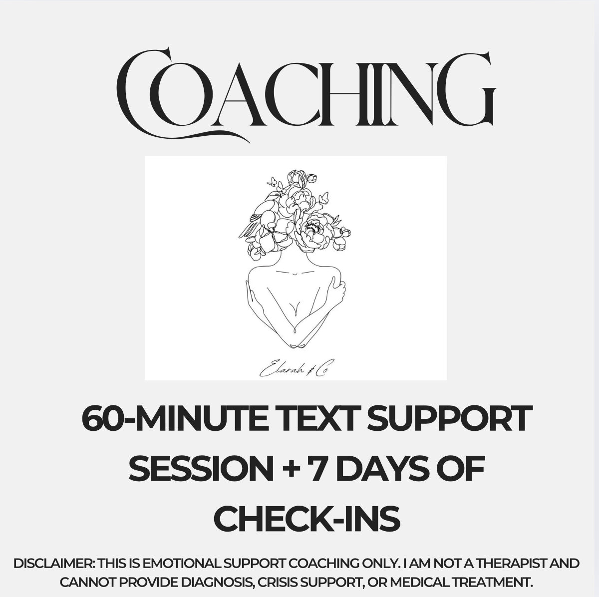 60-Minute Text Support Session + 7 Days of Check-Ins